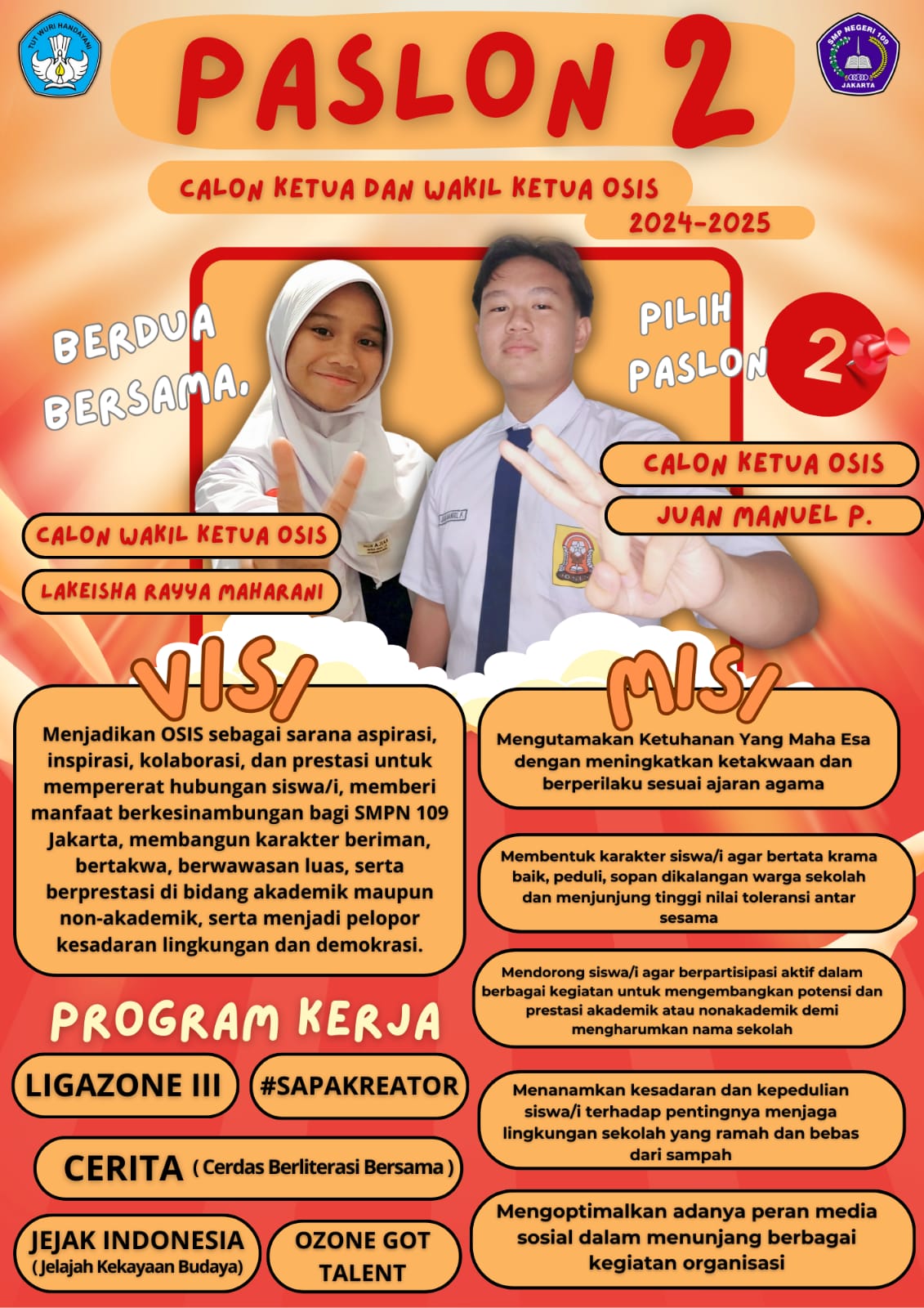 KETUA OSIS & WAKIL KETUA OSIS